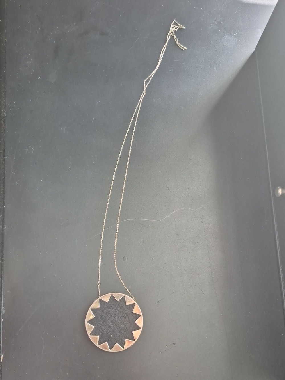 House Of Harlow, Gold Black Star Necklace